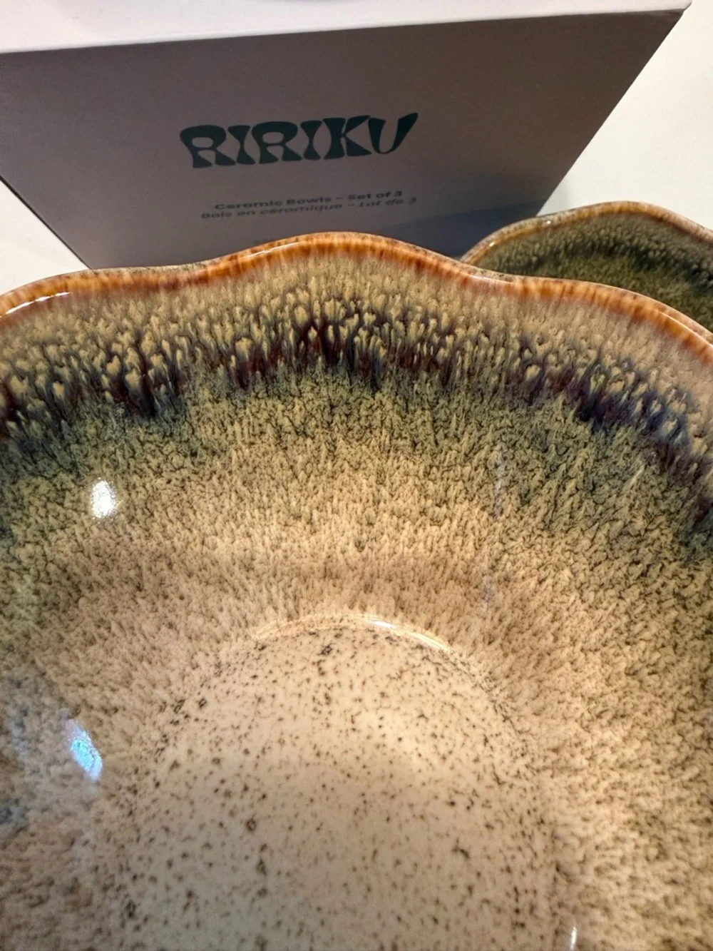 Ririku Ceramic Bowls - Set of 3 - Picture 5 of 7